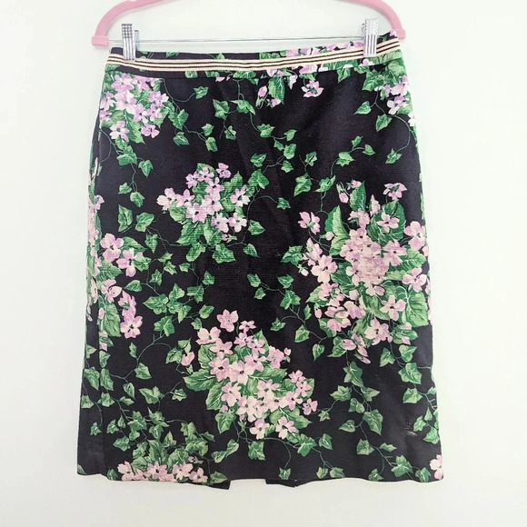 Talbots The Oprah Magazine Collection Hydrangea Pencil Skirt | Women Size 8 - Picture 3 of 10